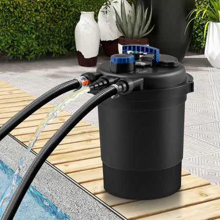 Bio Pressure Pond Filter with 13W UV-C Light 2642 GPH Pond Filter System