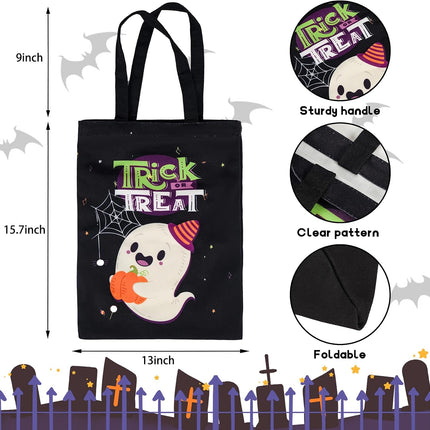 Halloween Trick or Treat Tote Bag 15.7"