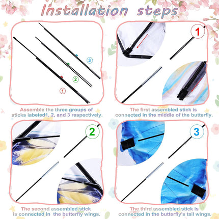 Solar Butterfly Lights Outdoor, Kite Butterfly Garden Lights Decor