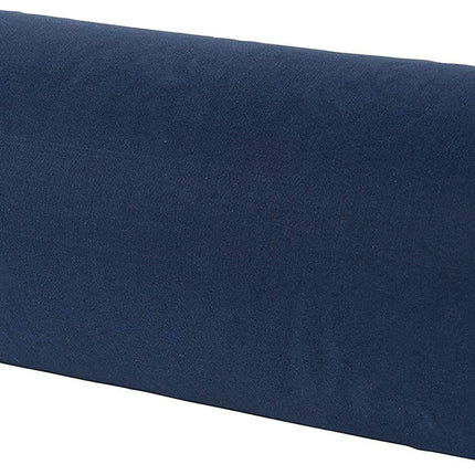 Lumbar Roll Back Support Cushion Pillow, Half-Moon Size, Navy