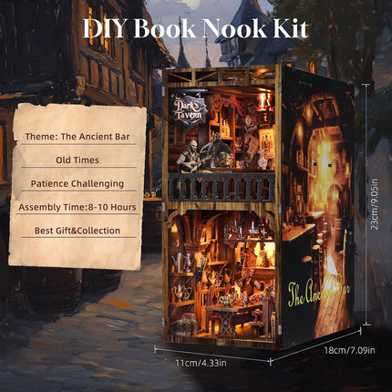 Book Nook Kit, Book Nook Kits for Adults DIY Booknook Model Build