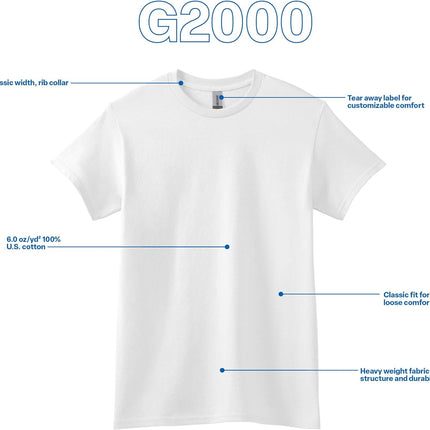 Adult Ultra Cotton T-Shirt, Style G2000, Multipack