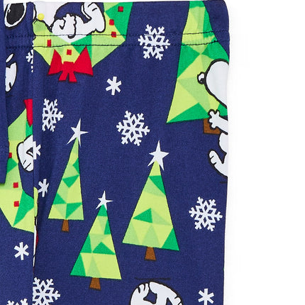 Snoopy Unisex Kids Matching Family Pajamas Top and Pants Set, 2-Piece, Sizes 6-12