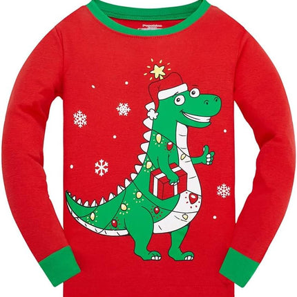 Kids Christmas Pajamas Toddler Boys Girls Sleepwear 2 Piece Pjs Clothes Set
