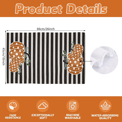 Fall Hello Pumpkin Kitchen Towels Dish Towels Set of 2-18 X 26 Inch
