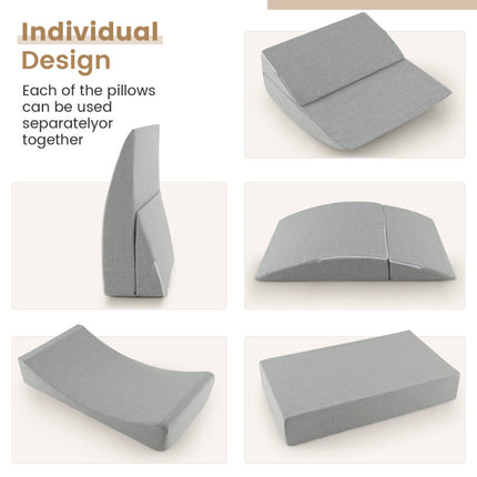 4-In-1 Convertible Folding Sofa Bed with High-Density Foam