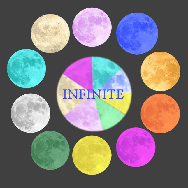 Magnetic Levitating Moon Lamp 15W Fast Phone Charger Changeable 3 Colors Switchable 300 Million Gradient Colors 3D Moon Ball Levitation Floating Mood Light Christmas Gift Office Home Decor