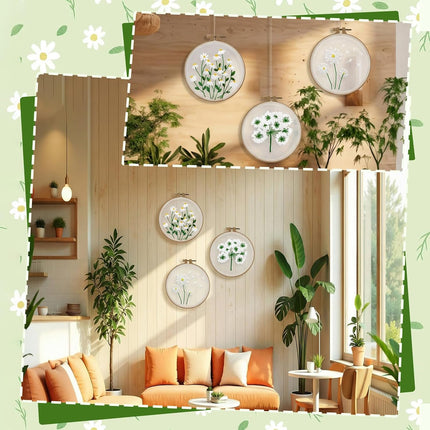 3 Sets Embroidery Kit for Beginners