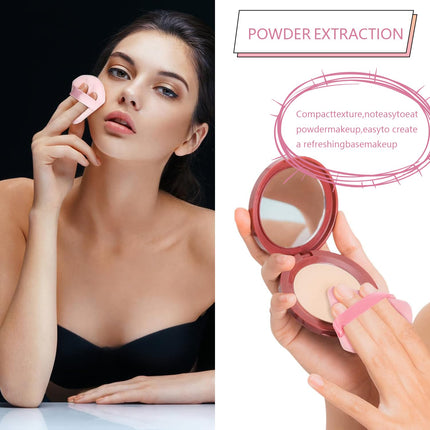 Skincare Face Wash Spa Headband and Wristband Set Makeup Sponges Set Face Soft Triangle Makeup Puff Sponge Pieces Powder Puff Women and Teen Girl Gifts Trendy Stuff （Rose Pink）