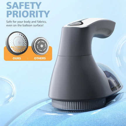 Fabric Shaver, 6-Leaf Blades & Electrostatic Brush, Rechargeable