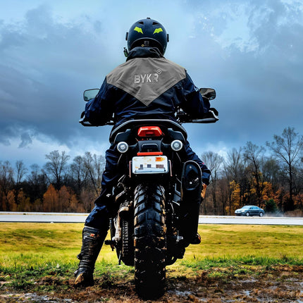 Waterproof Outdoors Motorcycle Rain Suits for Men & Women Cycling 2-Piece Breathable & Windproof Wet Weather Protection