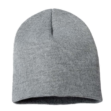 Knit Sports Winter Rugby Solid Plain Beanie Scarf Set for Men & Women - Stay Warm & Stylish (Heather Grey)