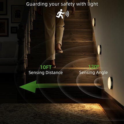 RGB Puck Lights with Charging Station, Motion Sensor Cabinet Lights