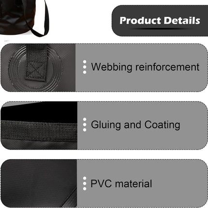 Collapsible Bucket with Handle, Lightweight Folding Water Container, Portable Co