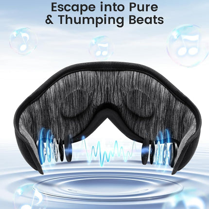 Bluetooth Sleep Mask, Sleep Mask with Bluetooth Headphones, Sleeping Headphones for Side Sleepers Travel Yoga, Cool Tech Gadgets Unique Gift for Valentine'S Mother'S Day Birthday Christmas