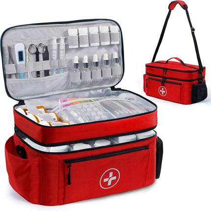 Medicine Bag, Large Medical Bag and First Aid Bag Empty for Travel