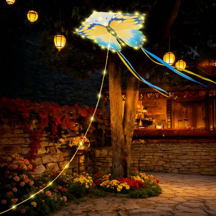 Solar Butterfly Lights Outdoor, Kite Butterfly Garden Lights Decor