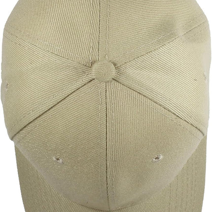 Plain Baseball Cap Adjustable Back Strap 3 PC