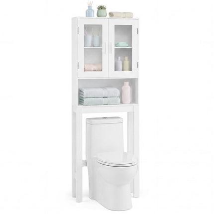 Over the Toilet Bathroom Storage Cabinet with Adjustable Shelf
