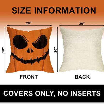 Halloween Jack O Lantern Decorative Throw Pillow Covers