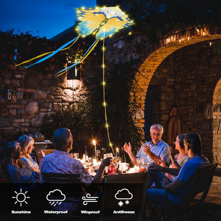 Solar Butterfly Lights Outdoor, Kite Butterfly Garden Lights Decor