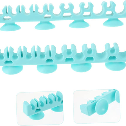Cosmetic Brush Storage Rack 1Pc Silicone Makeup Brush Paint Silicone Holder Makeup Storage Organizer Box Drying Shelf Holder Organizer Desk