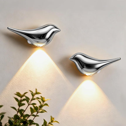Motion Sensor Night Light:Cute Bird Rechargeable Lights 2 Pack