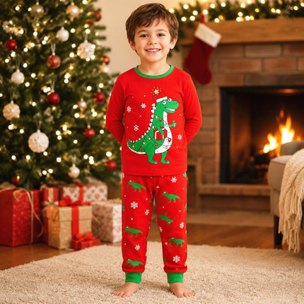 Kids Christmas Pajamas Toddler Boys Girls Sleepwear 2 Piece Pjs Clothes Set