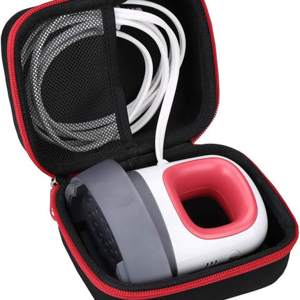 Case Compatible with Cricut Easypress Mini Heat Press, Storage Portable Bag for Machine and Accessories -Black with Red Zipper (Case Only)