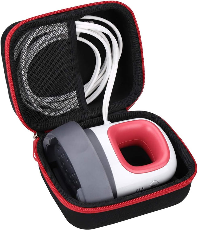 Case Compatible with Cricut Easypress Mini Heat Press, Storage Portable Bag for Machine and Accessories -Black with Red Zipper (Case Only)