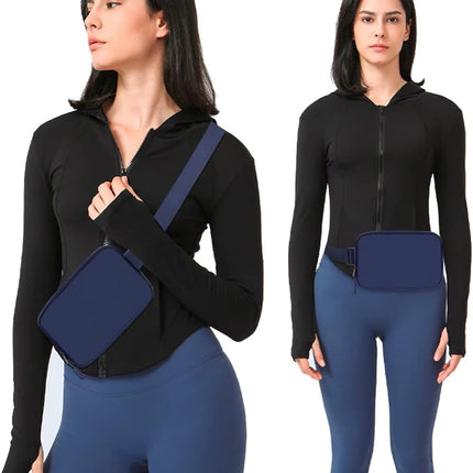 Belt Bag Fanny Pack Crossbody Bags for Women Everywhere Belt Bag (Blue)