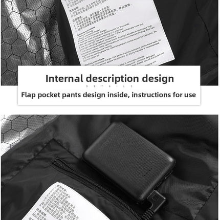 Heated Hoodie for Men Women Heated Jacket with 3 Heating Levels Multiple Heating Zones Lightweight Zip Coat Outdoor