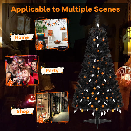 4.5 Feet Artificial Halloween Tree with 6 Lighting Modes and 5 Musics