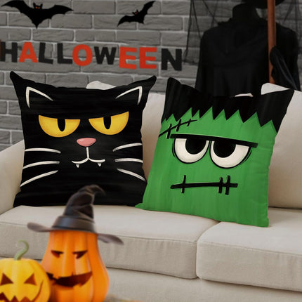 Halloween Jack O Lantern Decorative Throw Pillow Covers