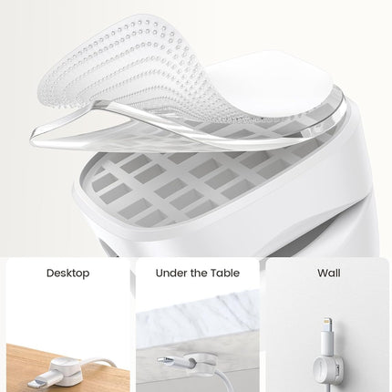 12Pack Spring Cord Organizer, Office Desk Accessories, Cable Clips