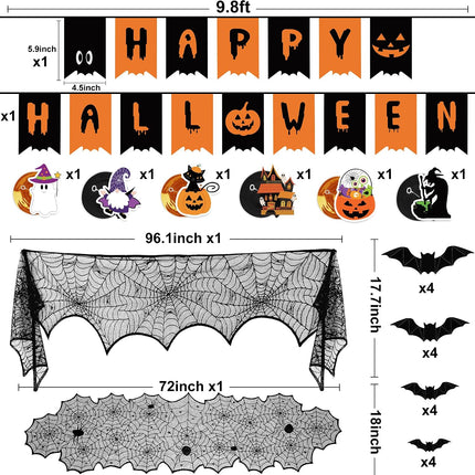 Halloween Decorations Indoor Halloween Festive Decor Happy Halloween Banner