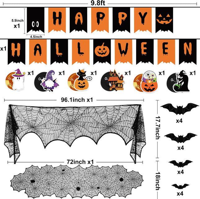Halloween Decorations Indoor Halloween Festive Decor Happy Halloween Banner