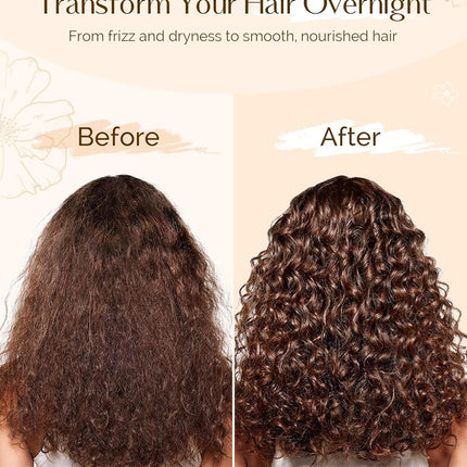 Adjustable Satin Sleep Bonnet, Double Layer Extra Long Hair Bonnet