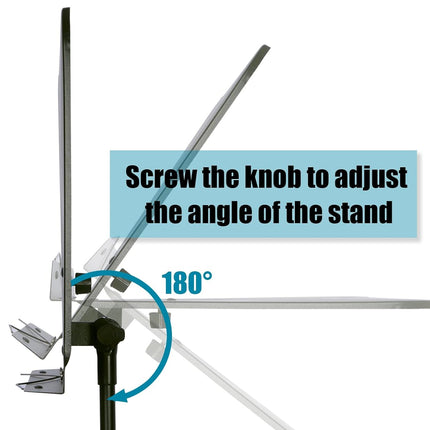 Sheet Music Stand Lightweight with Carrying Bag - Iron Panel, Portable Dual Use Desktop Book Stand