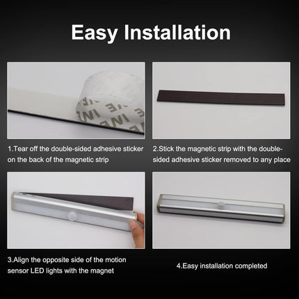 2Pcs USB Rechargeable RV Step Lights, Magnetic RV Motion Sensor Night Light