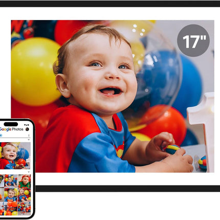 Frame: 17" Digital Picture Frame with Large Display No Subscription