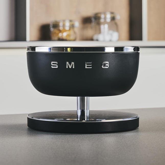 SMEG Contemporary Digital Kitchen Scale with Removable Bowl (Black)