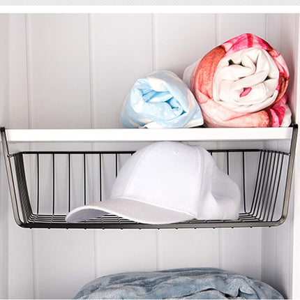 4Pcs under Shelf Basket Metal Wire under Cabinet Basket for Kitchen Pantry