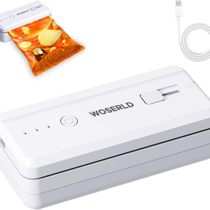 Mini Bag Sealer Rechargeable Plastic Bag Sealer with Magnet &Cutter