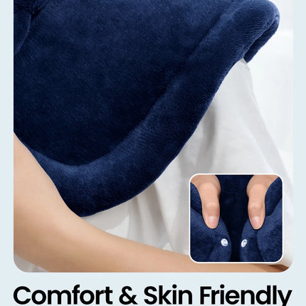 Extra Large Heating Pad for Shoulders Neck and Back, 9 Temperature Settings, Fsa Hsa Eligible, 19"X 24"，Birthday Mothers Day Gifts for Women Men, Blue