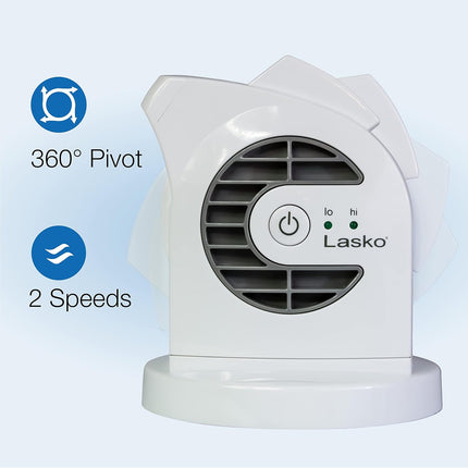 12" 289 CFM Pivoting Utility Fan and Mycool Mini USB Desk Fan with AC Adapter and USB Cable