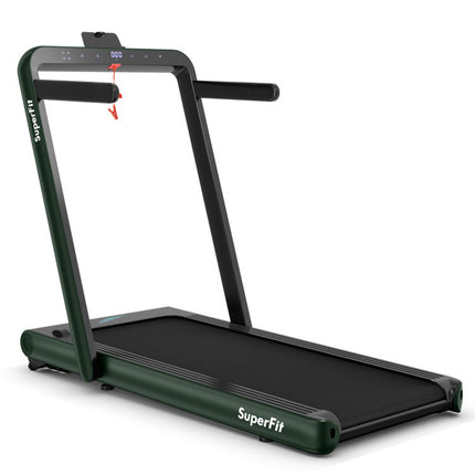4.75HP 2 in 1 Folding Walking Pad Treadmill with Remote APP Control
