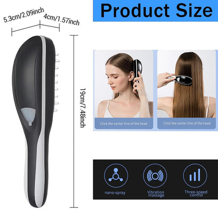 Electric Scalp Massage Brush, Scalp Massager, Hair Massager Comb with Soft Rubber