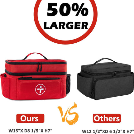 Medicine Bag, Large Medical Bag and First Aid Bag Empty for Travel