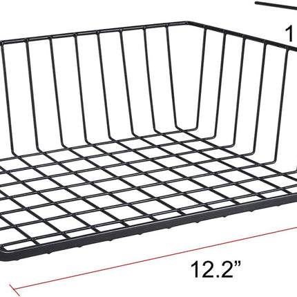 4Pcs under Shelf Basket Metal Wire under Cabinet Basket for Kitchen Pantry